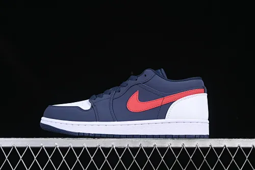 All categories Air Jordan Jordan series basketball shoes Air Jordan 1 Low Air Jordan 1 Low AJ1 Joe 1 Patriot blue and red low-top cultural and leisure sports sneakers CZ8454-400